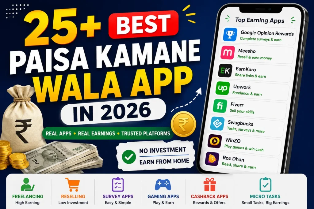 Paisa kamane wala apps