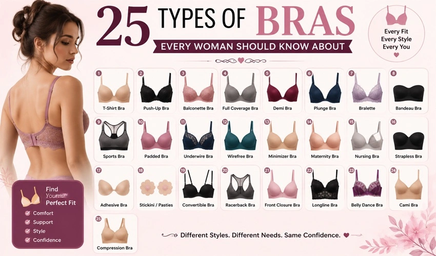 25 Types of Bras Every Woman Should Know About