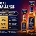 Royal Challenge Whisky Price for 180ml, 375ml and 750ml Bottles