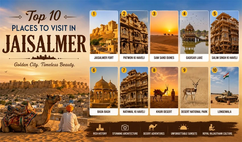 Top 10 Places to Visit in Jaisalmer